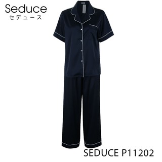 Bộ Đồ Ngủ Pijama Nữ Quần Dài Lụa Satin Seduce P11202