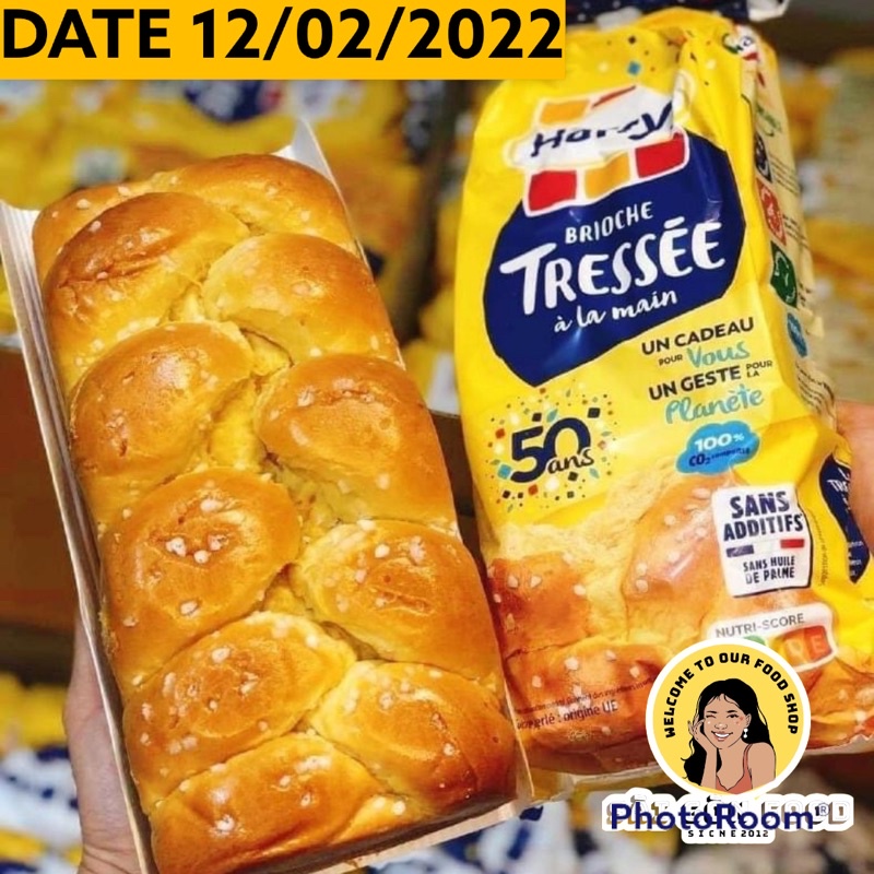 Bánh Mì Hoa Cúc Pháp COMBO 2 Ổ Lớn Nhất 515gr - bánh Harrys Brioche mẫu mới thơm ngon | đồ ăn vặt