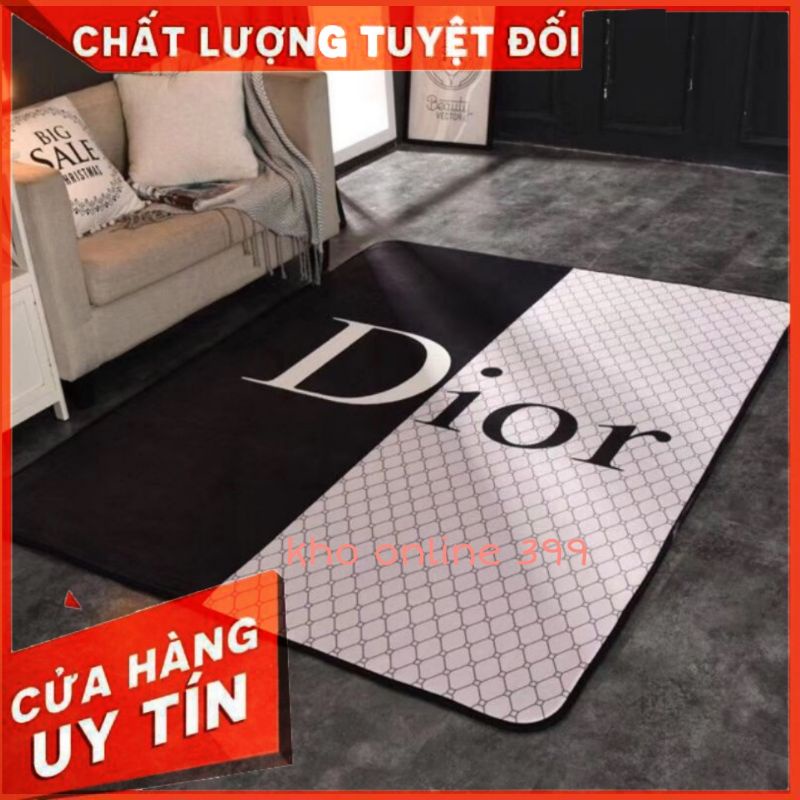 Thảm nỉ nhung dior chống trượt [RẺ VÔ ĐỊCH] thảm nỉ nhung thương hiệu, thảm trải sàn, thảm trang trí đẹp 1m6x2m