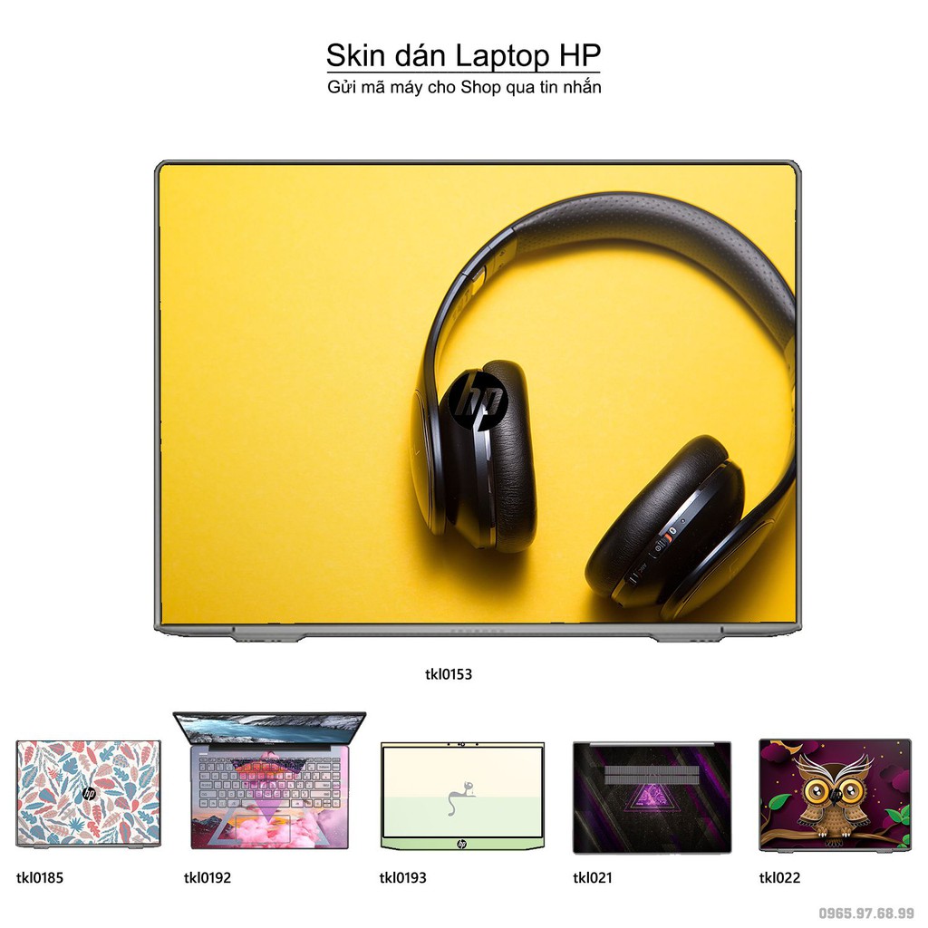 Skin dán Laptop HP in hình thiết kế _nhiều mẫu 5 (inbox mã máy cho Shop)