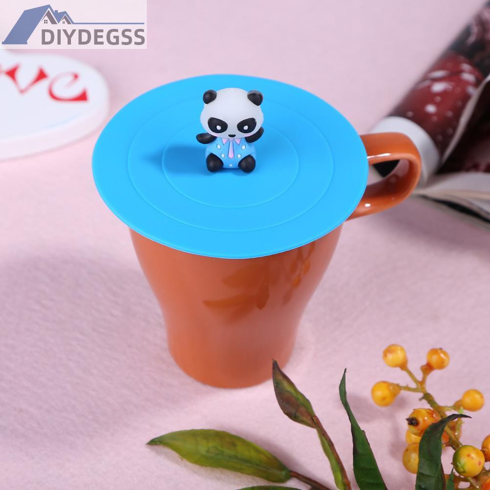 Diydegss2 Silicone Leakproof Cup Lids Heat Resistant Reusable Kitchen Sealed Cover