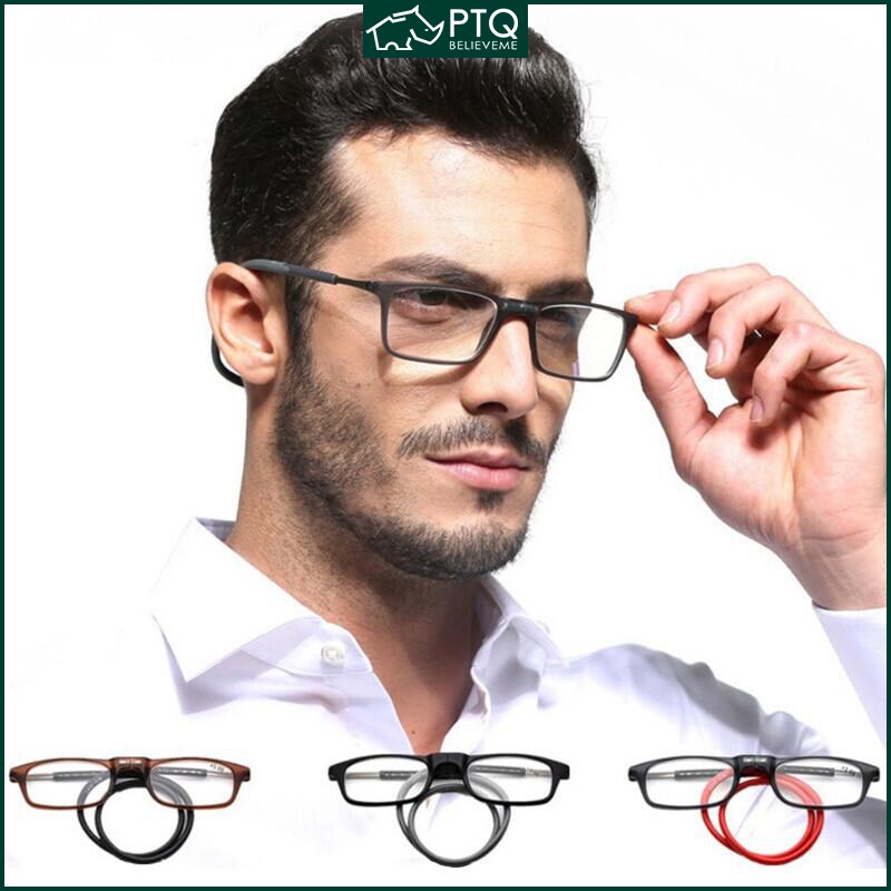 Kính Đọc Sách TR90 Có Dây Đeo Cổ Thiết Kế Nhỏ Gọn Cho Nam Và Nữ