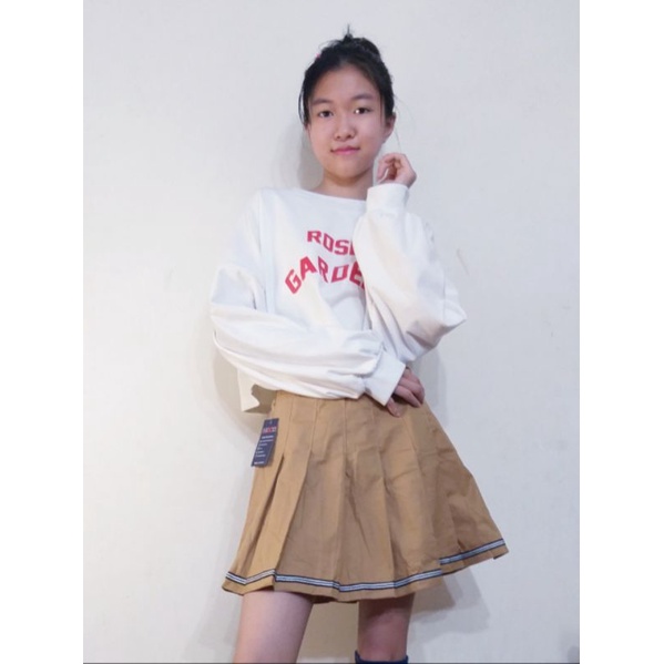 Chân váy kaki xòe xếp ly liền quần size đại cho bé 24-48kg, loại 1