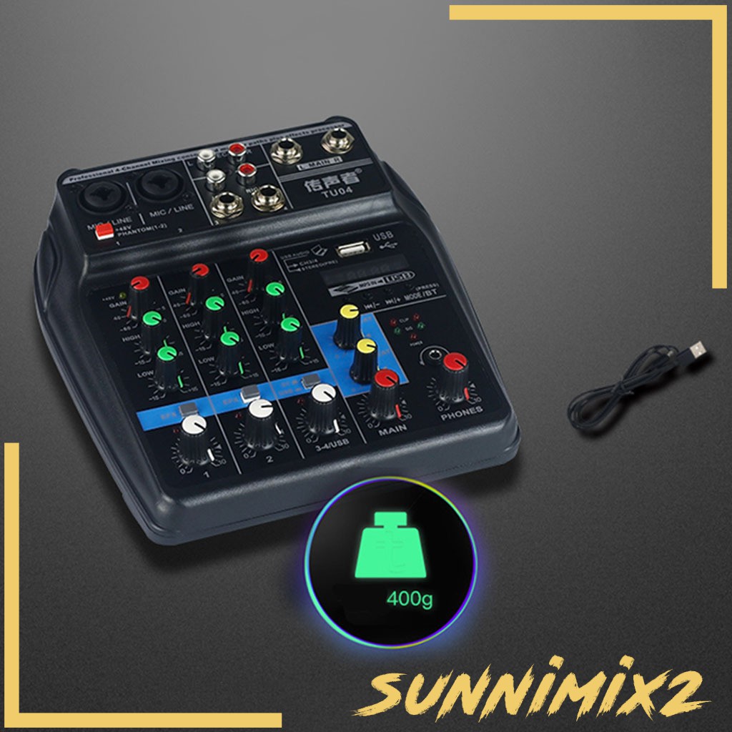 Card Âm Thanh Sunnimix2 48v Phantom Power Mixer