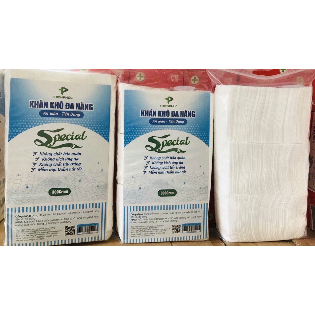 Khăn khô đa năng Thiên Phúc 300G (Chất liệu giấy tự nhiên)