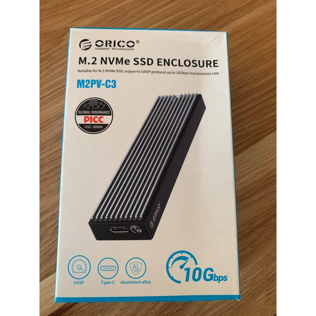 Box Ổ Cứng SSD M.2 NVMe PCIe ORICO M2PV-C3 Chuẩn USB 3.1 Type-C - Biến SSD M2 NVMe thành ổ cứng di động | BigBuy360 - bigbuy360.vn