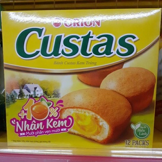 bánh Custas kem trứng nhân kem ( hộp 12 cái - 282g )