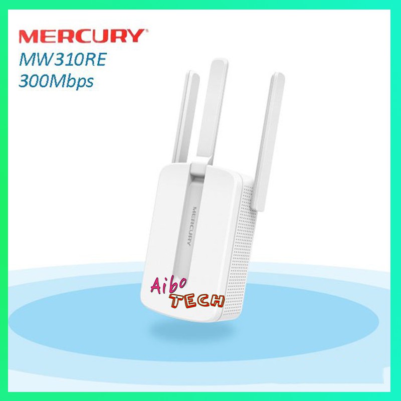 Bộ kích sóng wifi 3 râu Mercury (Wireless 300Mbps) cực mạnh, Tăng sóng Wifi, Kích Wifi, Bộ tiếp nối sóng Wifi [BH 6T]