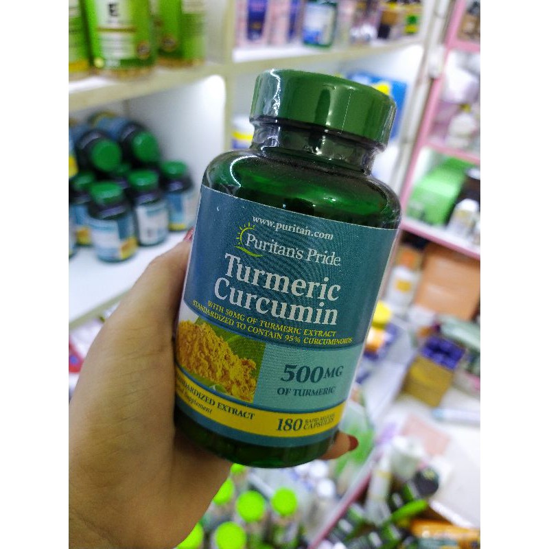 Tinh Chất Nghệ Vàng Puritan's Pride Turmeric Curcumin 500mg 180 viên | BigBuy360 - bigbuy360.vn