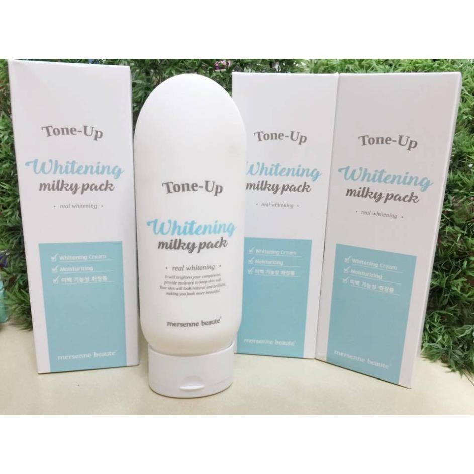 [ CHÍNH HÃNG  ] Kem Dưỡng Trắng Da BODY TONE UP WHITENING MILKY PACK MERSENNE BEAUTE 200ml | BigBuy360 - bigbuy360.vn
