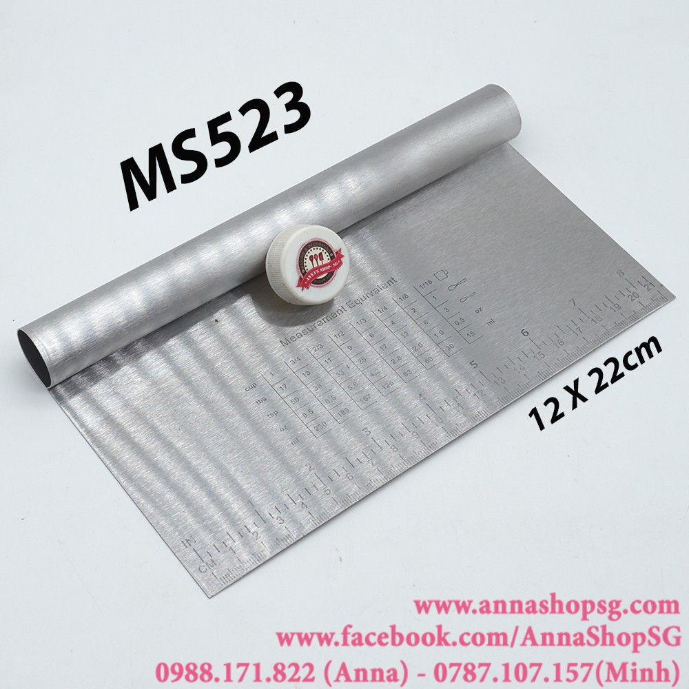 MS523 MIẾNG CHÀ LÁNG BẰNG KIM LOẠI 22cm