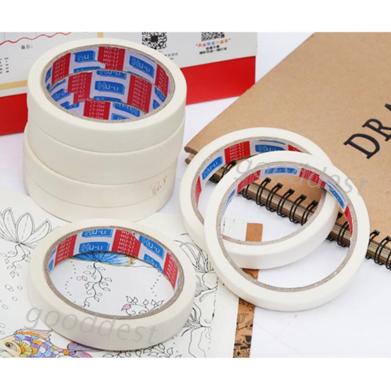 Cuộn Băng Keo Giấy Nhún Một Mặt 15 / 18 / 24mm Chất Lượng Cao