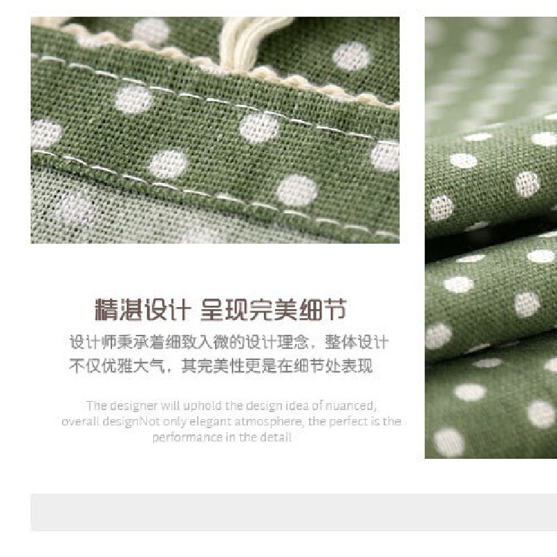 Khăn trải bàn chất liệu cotton lanh họa tiết kẻ sọc đơn giản