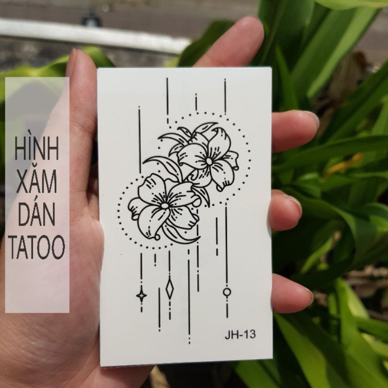 Hình xăm style boho jh13. Xăm dán tatoo mini tạm thời, size &lt;10x6cm