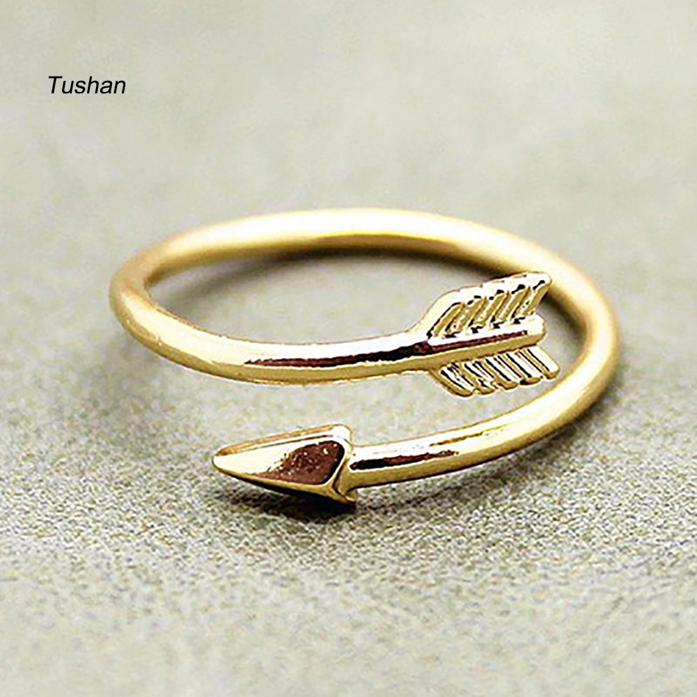 Nhẫn Hở HìNh MũI Tên MàU VàNg / BạC ThờI Trang Cho Nữ