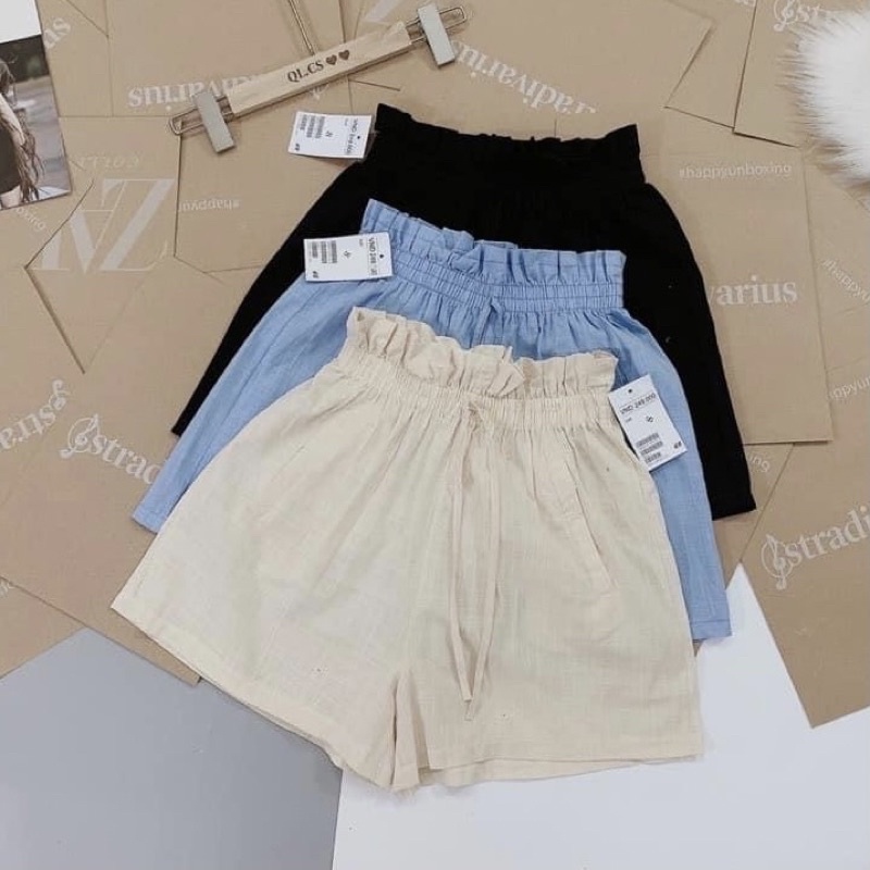 Quần Bé Gái Cạp Bèo Siêu Mát❤️ Quần đùi cho bé chất đũi tơ mềm mát