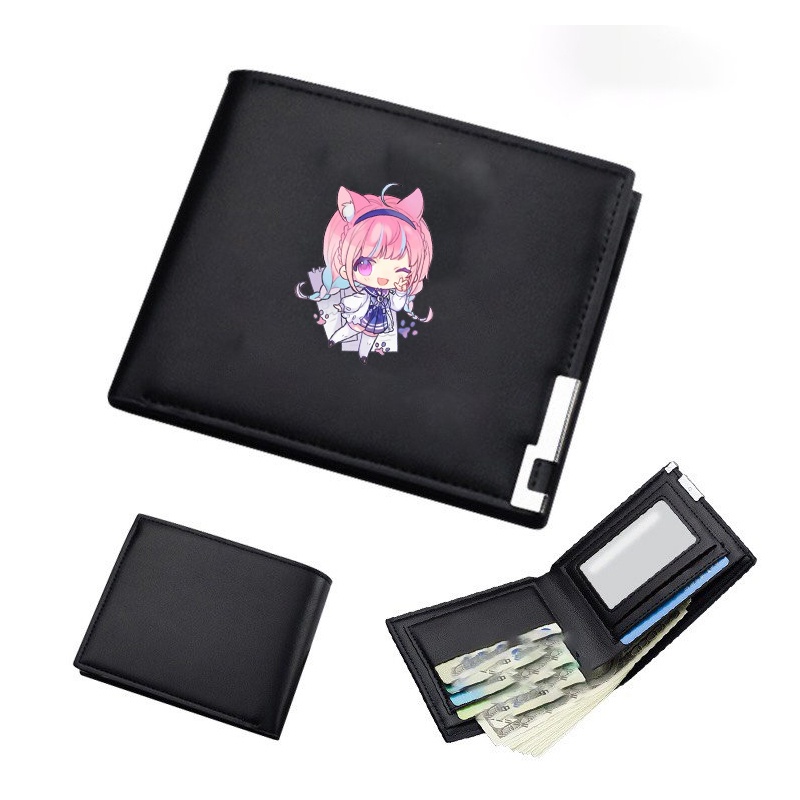 Ví da cao cấp cầm tay in hình AQUA MARINE PEKORA RUSHIA HOLOLIVE anime chibi xinh xắn dễ thương bỏ túi thời trang
