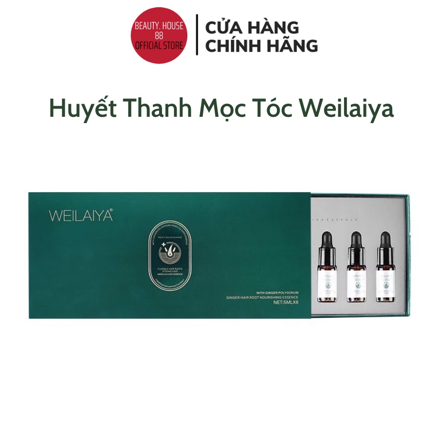 [1 HỘP 8 LỌ] Huyết thanh Serum Weilaiya Hỗ Trợ Mọc Tóc Hiệu Quả Sau 12 Tuần sử dụng