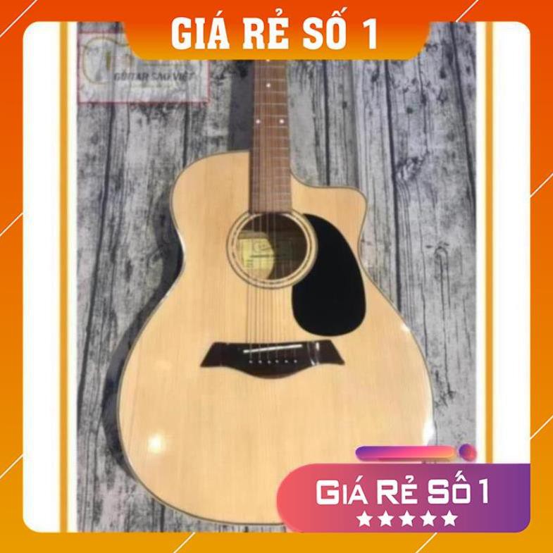 Đàn guitar Acoustic có ty chỉnh cong cần ET-01SV (shopmh59)