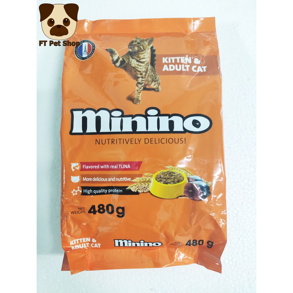 Thức Ăn Cho Mèo Mọi Lứa Tuổi Minino Tuna 480gam