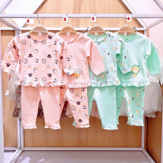 LULLABY Bộ dài tay thu đông hàng sale cho bé gái