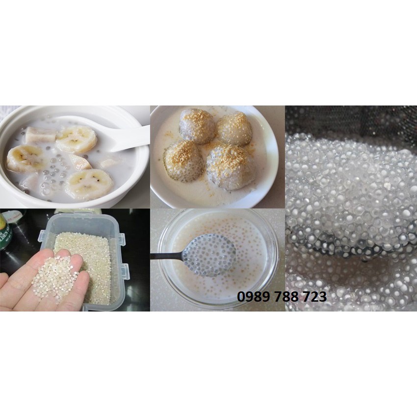 Bột báng gói 1kg ( hàng Việt Nam) - Hạt trân châu nhỏ làm topping