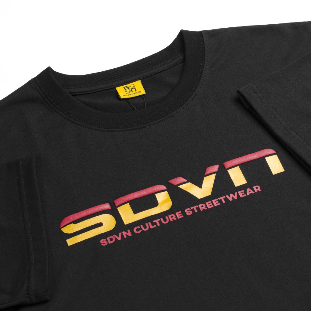 Áo Thun Unisex Nam Nữ SDVN Logo In Nhũ
