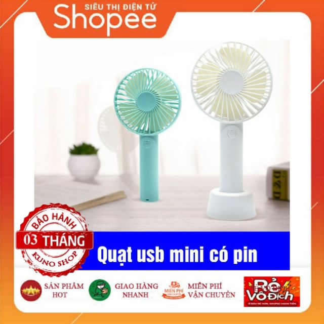 [ CỰC MÁT ] QUẠT MINI CẦM TAY 3 CHẾ ĐỘ MÁT CHẠY PIN (Giao Màu Ngẫu Nhiên) | BigBuy360 - bigbuy360.vn