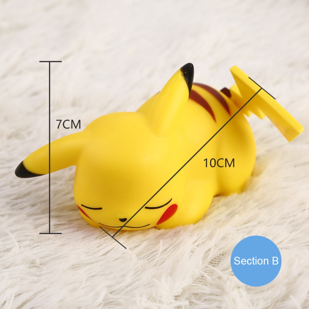 Pokemon Dễ Thương Pikachu Phim Hoạt Hình Ánh Sáng Mềm Mại Ngủ Cạnh Giường Ngủ Ánh Sáng Ban Đêm Đồ Trang Trí Trẻ Em của Đồ Chơi Phát Sáng Quà Tặng Giáng Sinh
