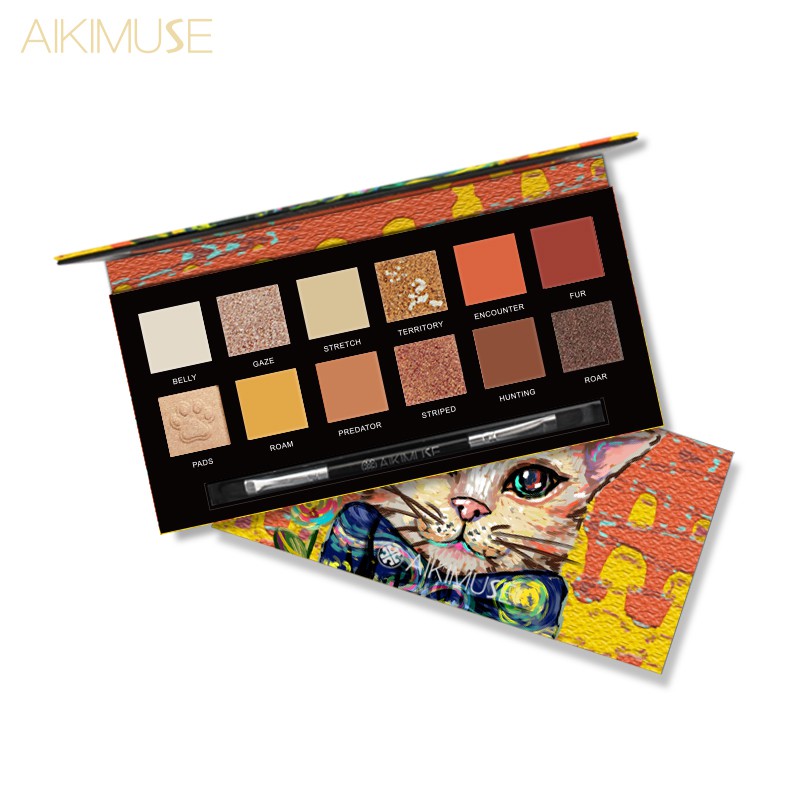 Bảng phấn mắt AIKIMUSE phối nhũ lấp lánh với 12 màu đáng yêu 150g | BigBuy360 - bigbuy360.vn