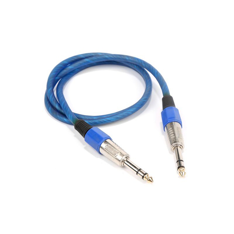 【1.5M/3M/5M/10M】6.35mm 1/4 inch Male to Male Stereo to stereo  Jack  Audio Aux Cable Adapter Jack Audio Cable Double Guitar Mixer