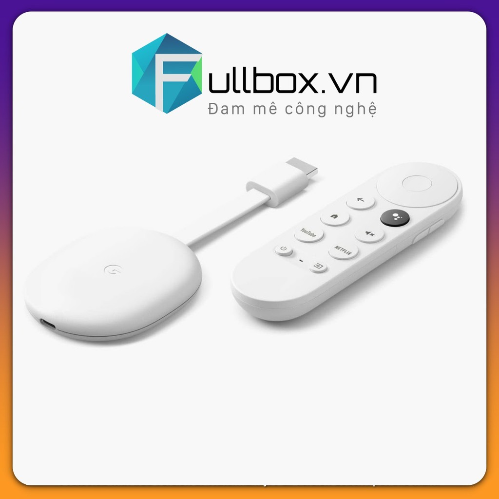 [Mã 2212ELHA500K hoàn 7% xu đơn 300k] Thiết Bị Giải Trí Android TV - Chromecast With Google TV