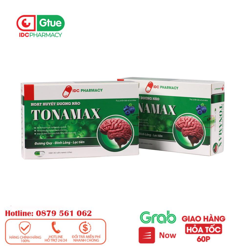 Viên Uống Bổ Não TONAMAX- Hộp 30 viên - Cải thiện trí nhớ Hoa Bằng Việt Mỹ