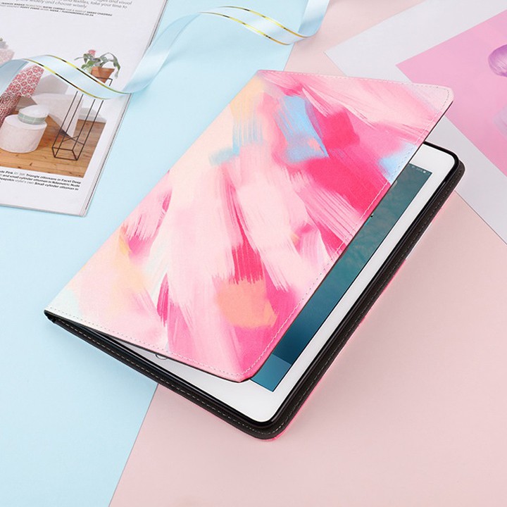 Ốp iPad Kiểu Đá Cẩm Thạch cho iPad mini, iPad Air, iPad Pro gập chân đỡ tiện lợi - Mã TZAT916