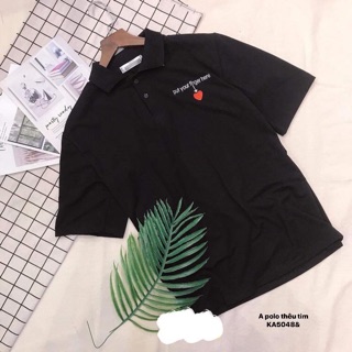 Áo polo thêu tim (KA)