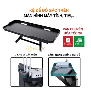 Kệ để đồ gác trên màn hình máy tính, tivi đa năng, giá đỡ laptop Bản mới