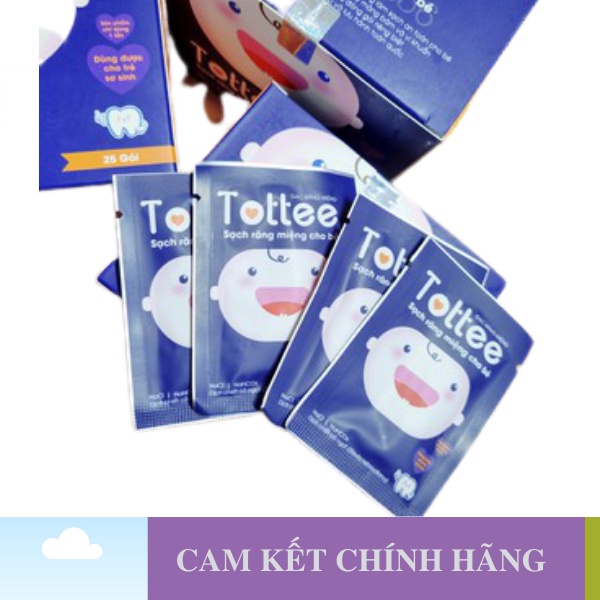 Gạc rơ lưỡi TOTTEE xỏ ngón chính hãng - Làm Sạch và Ngăn Ngừa Vấn Đề Răng Miệng Cho Bé và Người Lớn Tuổi