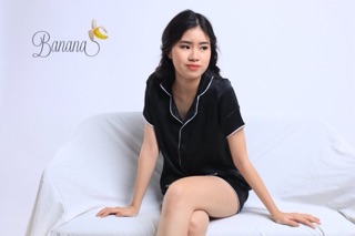 [SLAE] Pijama lụa nhung Thái quần sooc