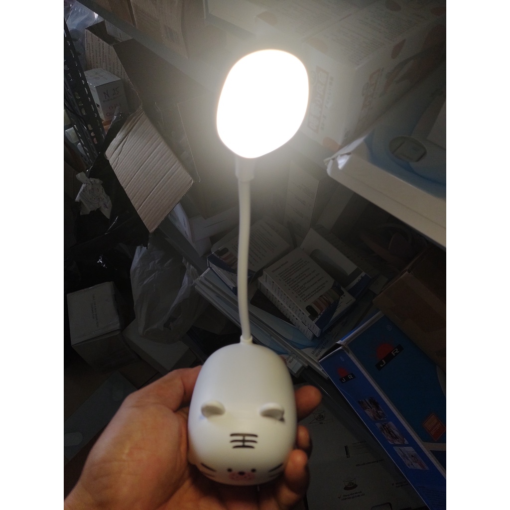 Đèn Học Để Bàn Tích Điện Hình Thú, Ánh Sáng Vàng Diệu Mắt Cho Bé