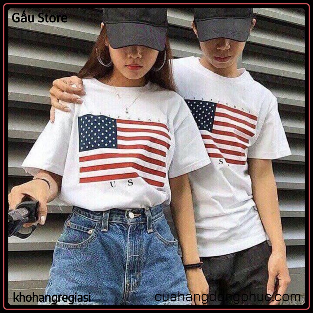 [Xả Kho] 👕 Áo thun USA cờ mỹ Cao Cấp 💗