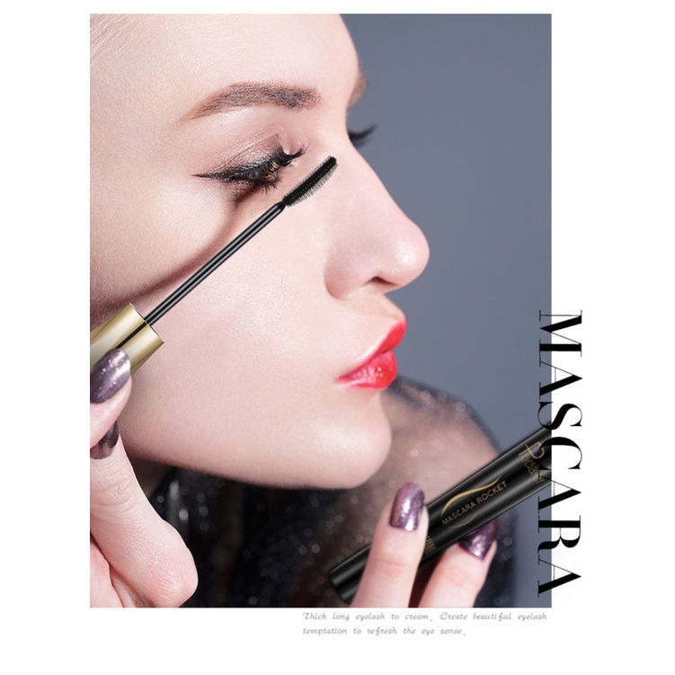Mascara Pudaier sợi tơ 4D màu đen làm dài dày và cong mi chống nước chống nhòe
 | BigBuy360 - bigbuy360.vn
