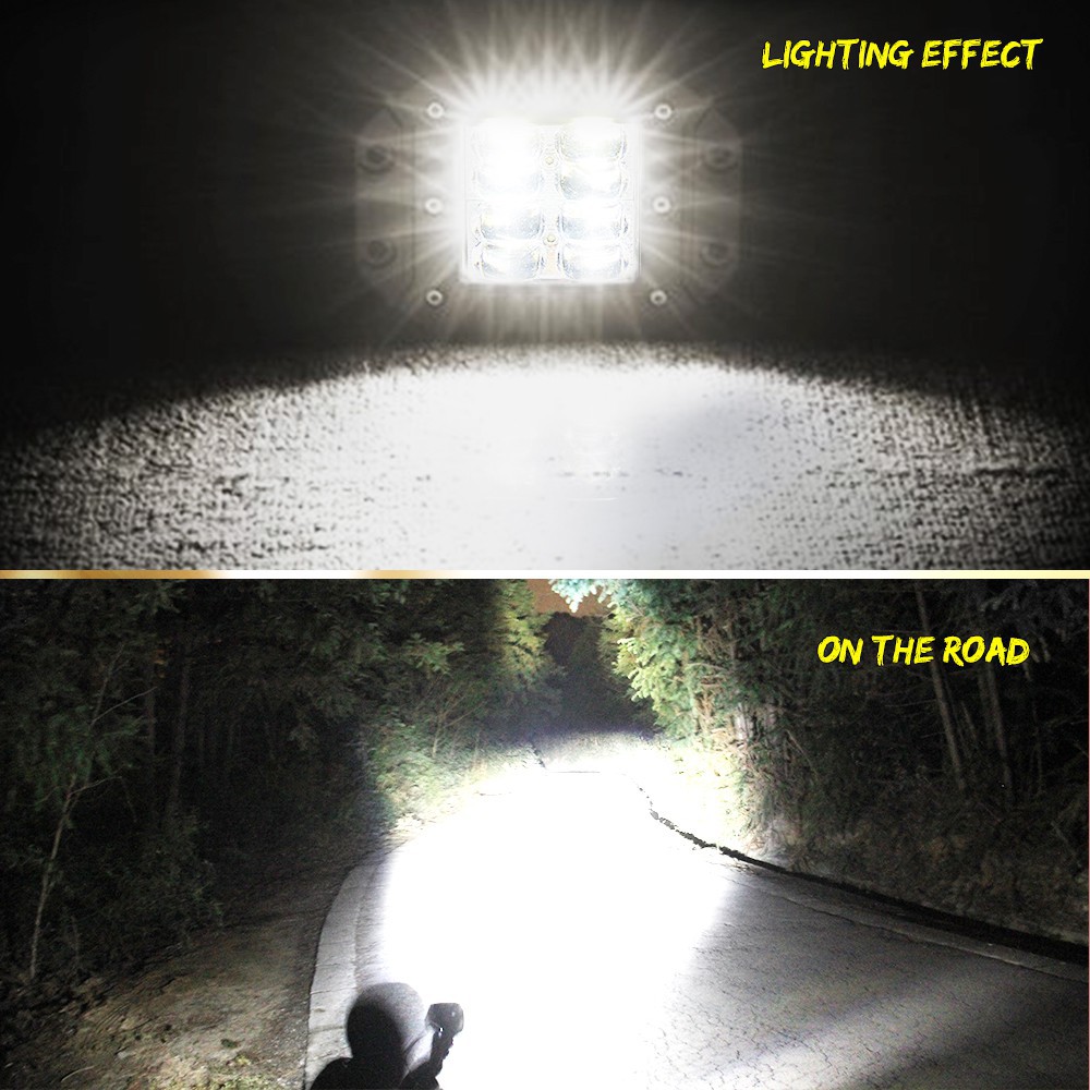 UNI-SHINE 5 Inch 40W LED Work Light 12V 24V High Power 9D Offroad Car Driving Light Bar For Truck ATV 4x4 Offroad