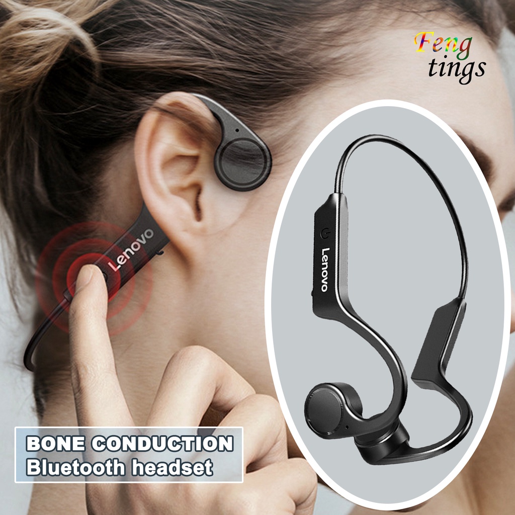 Tai Nghe Bluetooth Không Dây Chống Nước Có Móc Tai Tiện Dụng Cho Lenovo X4