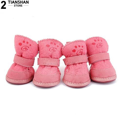 Set 2 đôi giày thiết kế chống trượt xinh xắn cho cún cưng