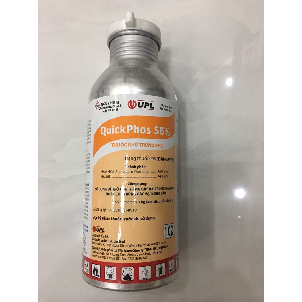 Quick phos 56 thuốc xông hơi khử trùng kho, diệt các loại ấu trùng