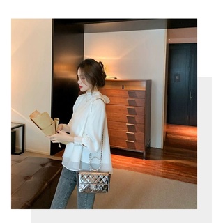 Order áo sơ mi cổ nơ xinh xắn