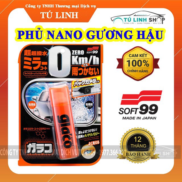 Phủ Nano gương chiếu hậu ô tô chống nước bám - Soft99