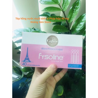 Tép nước muối sinh lý đơn liều vệ sinh mắt mũi bé Fysoline hồng-40 ống