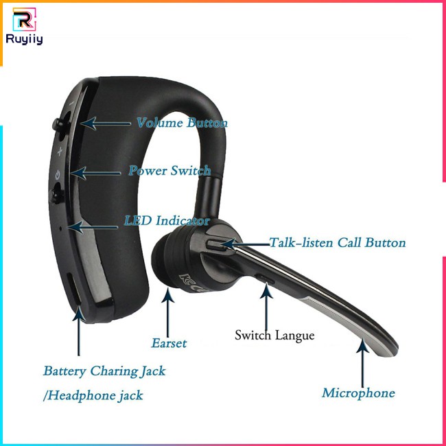 Tai Nghe Bluetooth V8 Có Mic Phong Cách Thể Thao