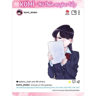 Thẻ checkin SNS card - Komi nữ thần sợ giao tiếp 6 nguyên seal